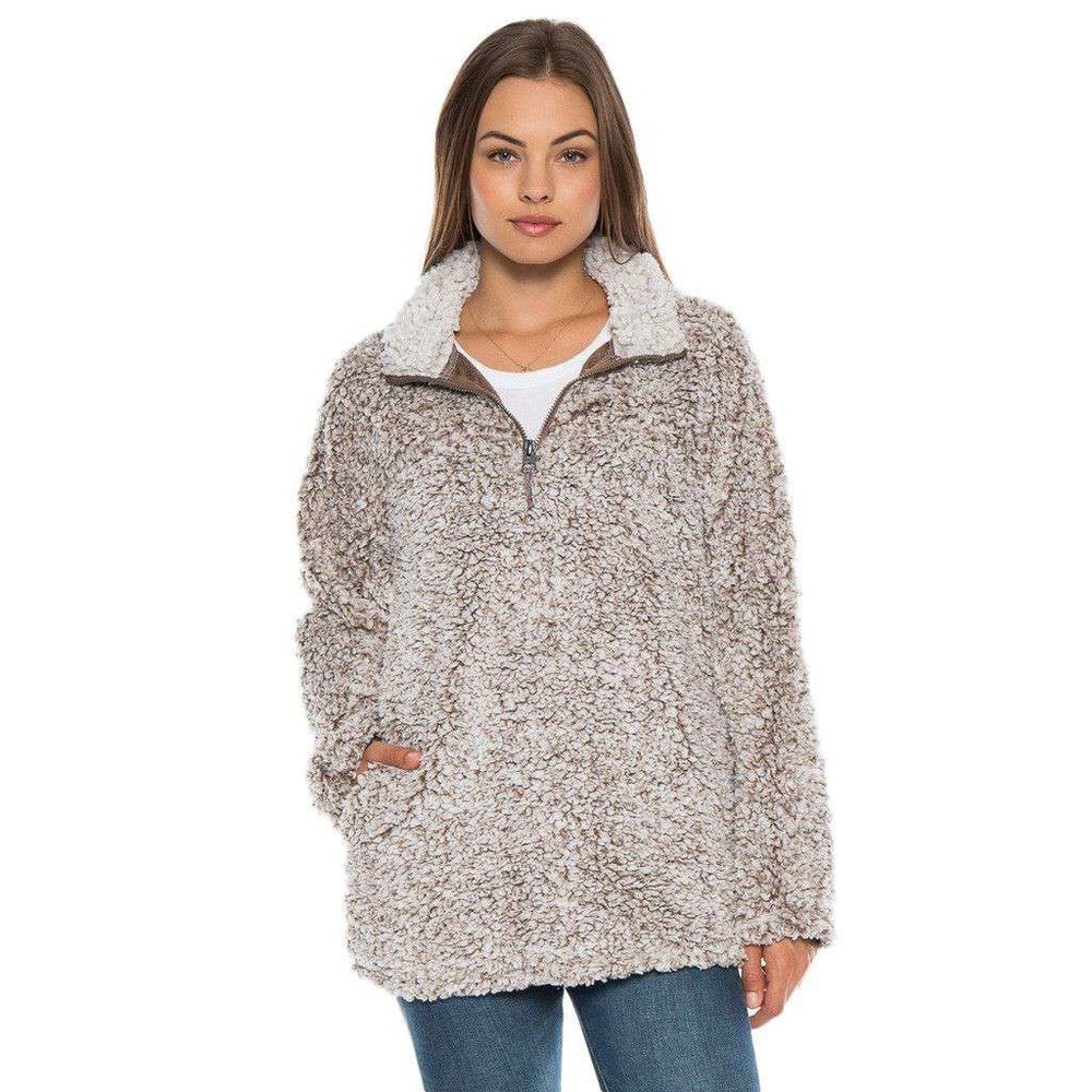 Women's Stadium Pullover in Brown by True Grit (Dylan)